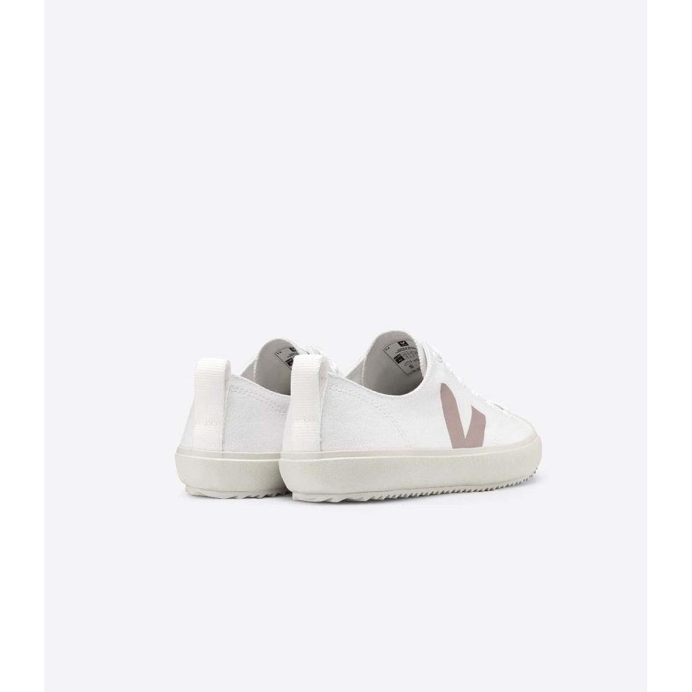 Veja NOVA CANVAS Women's Shoes White/Brown | CA 475YXF